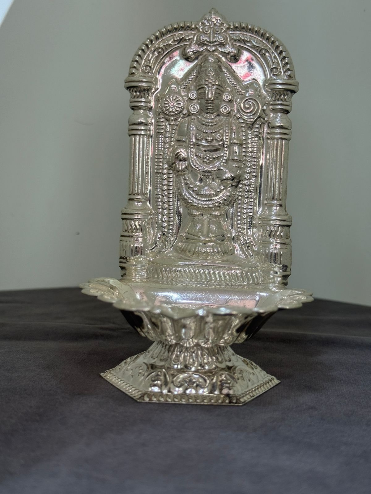 Silver Tirumala Tirupati Lamp